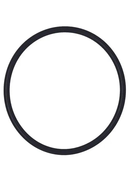Schwarzer O-Ring von Judo mit durchgehendem runden Profil, auf weißem Hintergrund, ohne Maße ersichtlich.